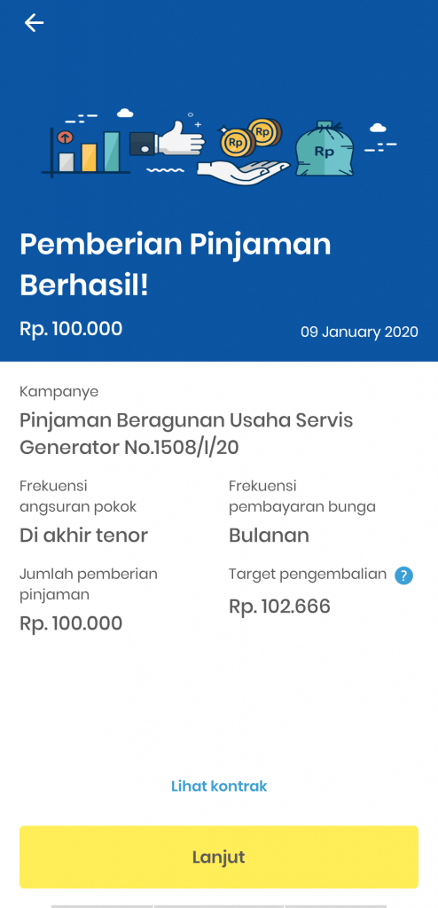 review akseleran - Pemberian pinjaman dan ekspektasi imbal hasil