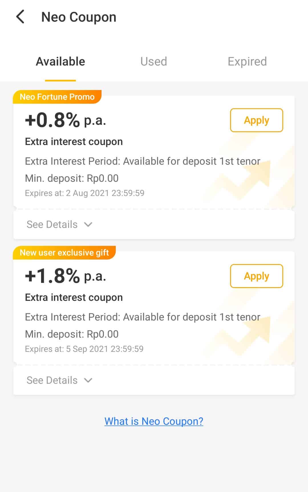 Laman Neo Coupon BNC